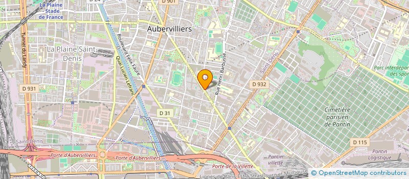 localisation de l'entreprise MONSIEUR SAYEDUR RAHMAN  AUBERVILLIERS