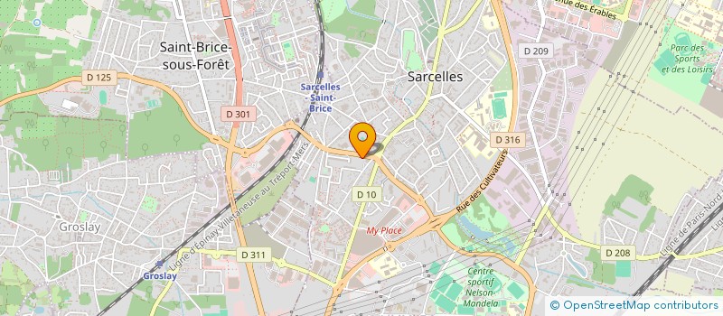 localisation de l'entreprise MONSIEUR SAYOON GULZAR  SARCELLES