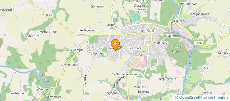 localisation de l'entreprise MONSIEUR SBASTIEN CARRE  PONT-SCORFF