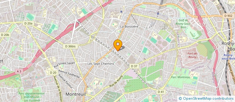 localisation de l'entreprise MONSIEUR SCANDAR DAABAK à MONTREUIL