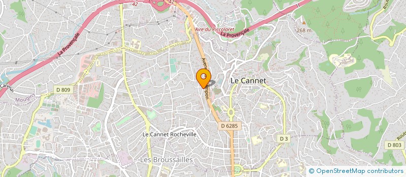 localisation de l'entreprise MONSIEUR SCHEM'S-DIN GHALLOUSSI à LE CANNET