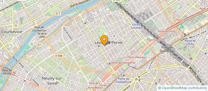 localisation de l'entreprise MONSIEUR SCHERER JACQUES à LEVALLOIS-PERRET