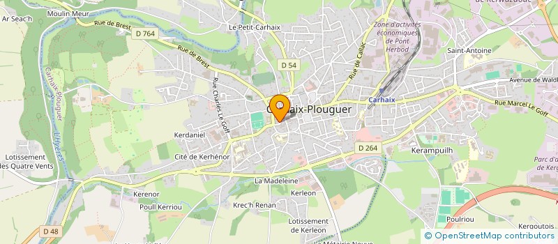 localisation de l'entreprise MONSIEUR SCHICO LAFLEUR à CARHAIX PLOUGUER
