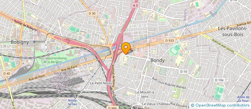 localisation de l'entreprise MONSIEUR SCHNEIDER FABRONI  BONDY