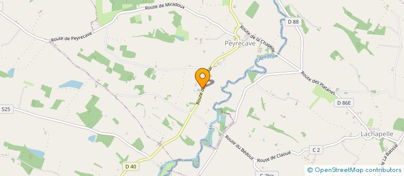 localisation de l'entreprise MONSIEUR SCOTT JOHNSON  PEYRECAVE