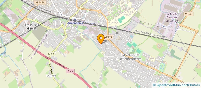 localisation de l'entreprise MONSIEUR SCOTT REMI  LA CHAPELLE-D'ARMENTIERES