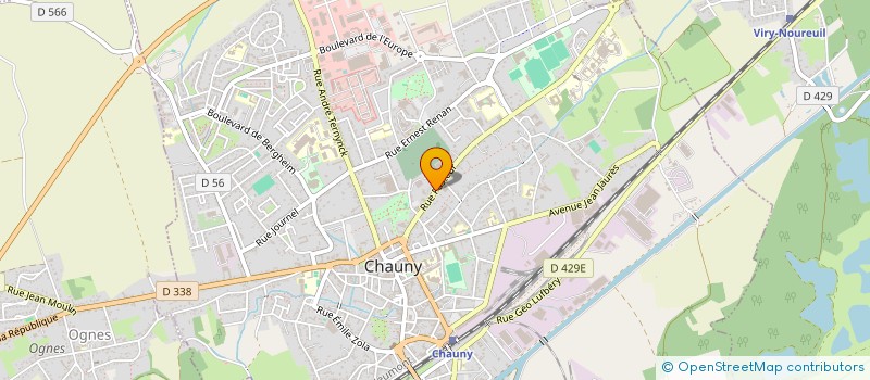 localisation de l'entreprise MONSIEUR SCOTTY BRAZIER  CHAUNY