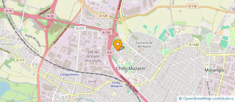 localisation de l'entreprise MONSIEUR SCOTTY FERREIRA  CHILLY-MAZARIN