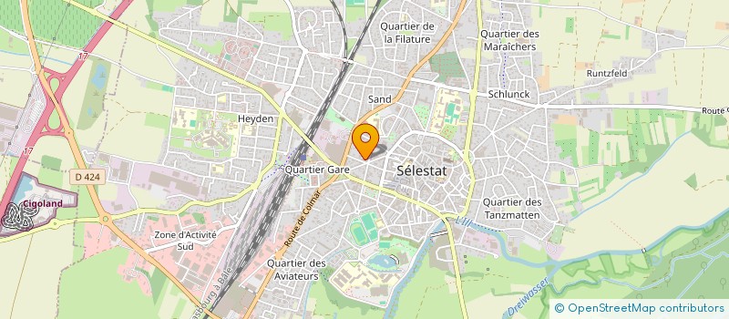 localisation de l'entreprise MONSIEUR SEAD NAZAR KHOGIANI  SELESTAT