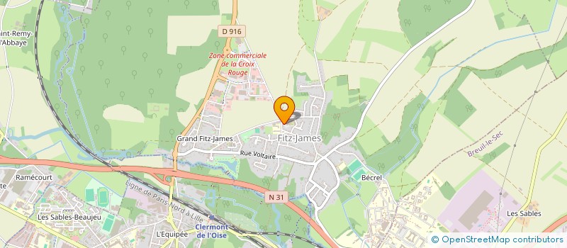 localisation de l'entreprise MONSIEUR SEAN BAMIDELE  FITZ-JAMES