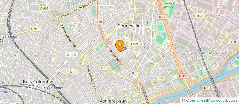 localisation de l'entreprise MONSIEUR SEAN KONGO à GENNEVILLIERS