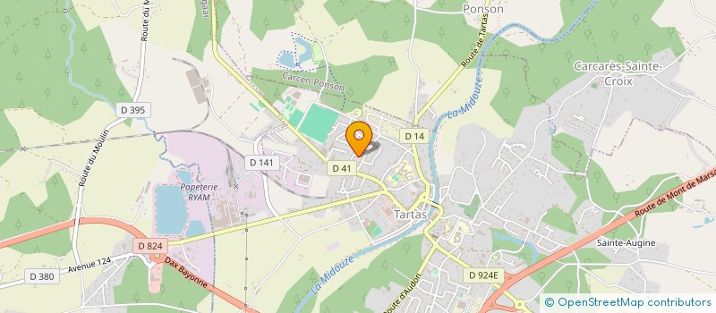 localisation de l'entreprise MONSIEUR SEAN MEUZERET à TARTAS