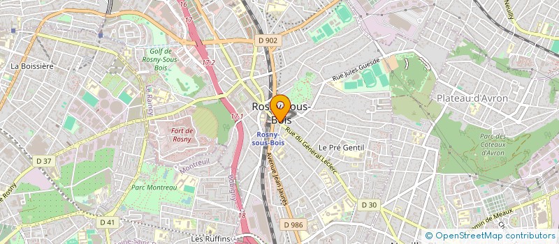 localisation de l'entreprise MONSIEUR SEAN VAVASSEUR à ROSNY-SOUS-BOIS