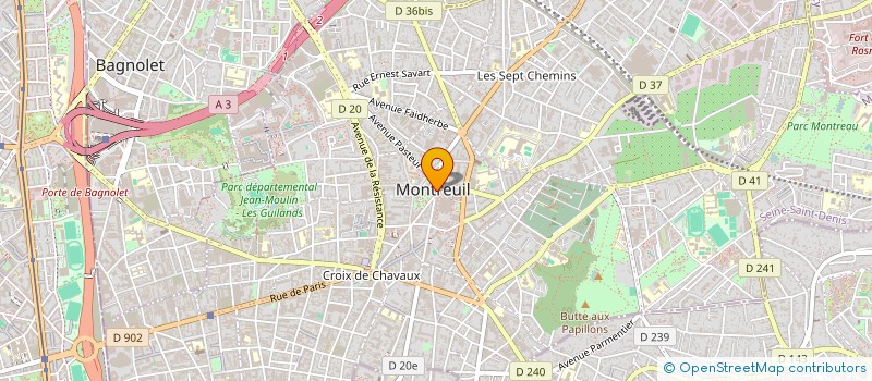 localisation de l'entreprise MONSIEUR SEBASTIAN HORVAT à MONTREUIL
