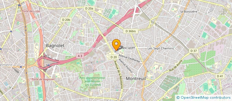 localisation de l'entreprise MONSIEUR SEBASTIAN MOURON à MONTREUIL