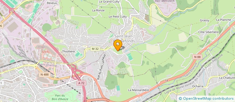 localisation de l'entreprise MONSIEUR SEBASTIAN SERWIN  SAINT-JEAN-BONNEFONDS