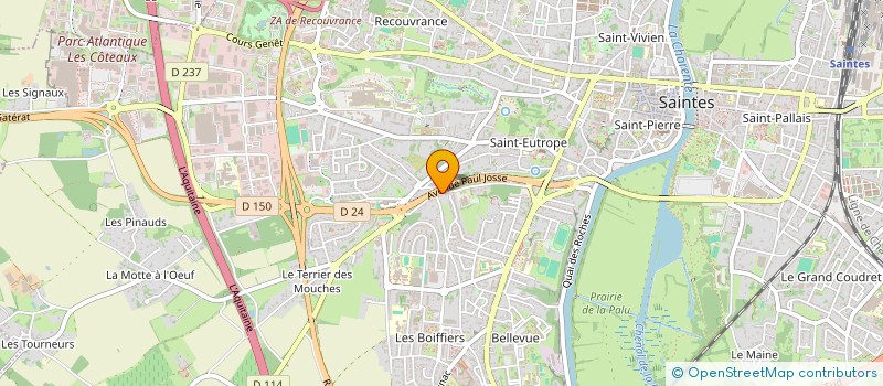 localisation de l'entreprise MONSIEUR SEBASTIAN SURD  SAINTES