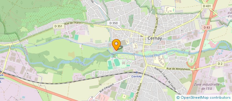 localisation de l'entreprise MONSIEUR SEBASTIANO MILINTENDA  CERNAY