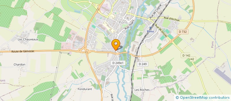 localisation de l'entreprise MONSIEUR SEBASTIEN ABDALLAH à PONS