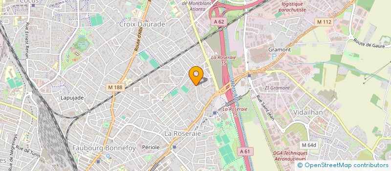 localisation de l'entreprise MONSIEUR SEBASTIEN ABEILHOU à TOULOUSE