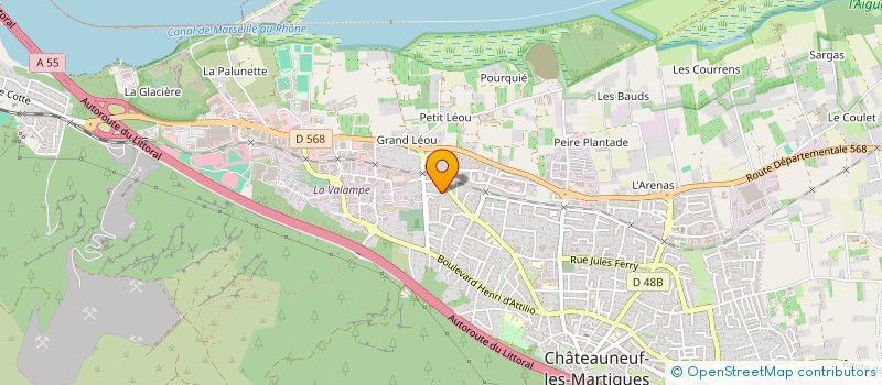 localisation de l'entreprise MONSIEUR SEBASTIEN ABITBOL à CHATEAUNEUF-LES-MARTIGUES
