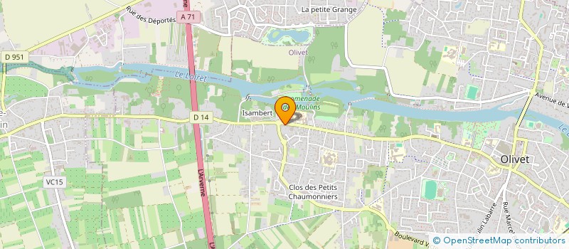 localisation de l'entreprise MONSIEUR SEBASTIEN ABRAM à OLIVET