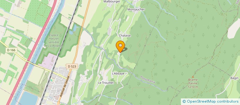 localisation de l'entreprise MONSIEUR SEBASTIEN ACHARD  PONTCHARRA