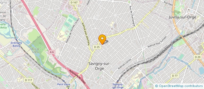 localisation de l'entreprise MONSIEUR SEBASTIEN AGNESOTTI à SAVIGNY-SUR-ORGE