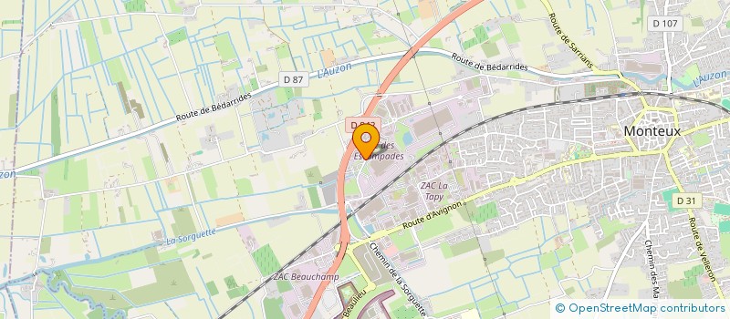 localisation de l'entreprise MONSIEUR SEBASTIEN AILLAUD  MONTEUX