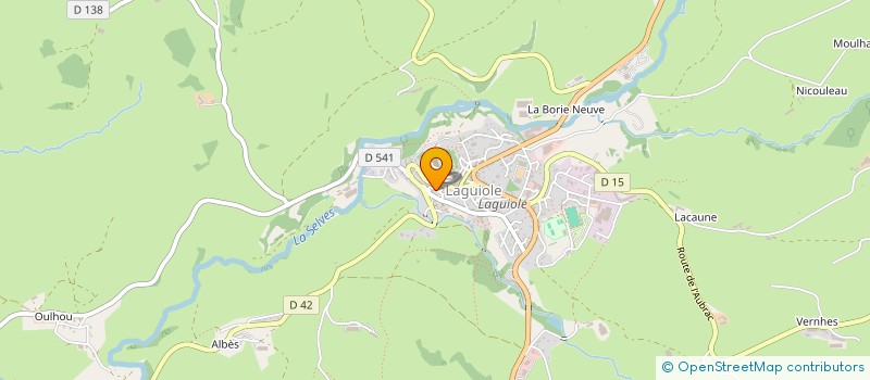 localisation de l'entreprise MONSIEUR SEBASTIEN ALARD  LAGUIOLE