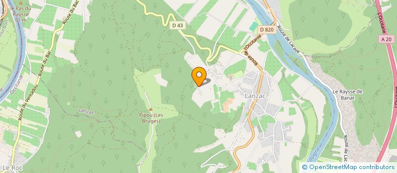 localisation de l'entreprise MONSIEUR SEBASTIEN ALBIAT  PINSAC