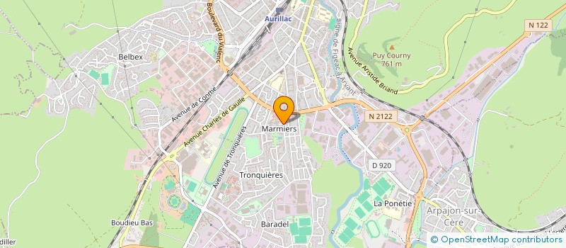 localisation de l'entreprise MONSIEUR SEBASTIEN ALCARAZ à AURILLAC