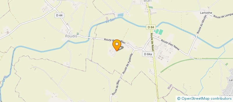 localisation de l'entreprise MONSIEUR SEBASTIEN ALGANS  BLAN