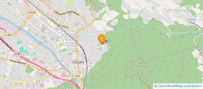 localisation de l'entreprise MONSIEUR SEBASTIEN ALLARD  CLUSES