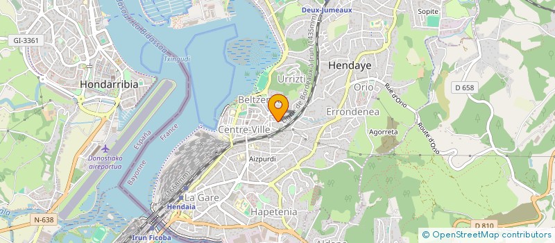 localisation de l'entreprise MONSIEUR SEBASTIEN ALLARY  HENDAYE