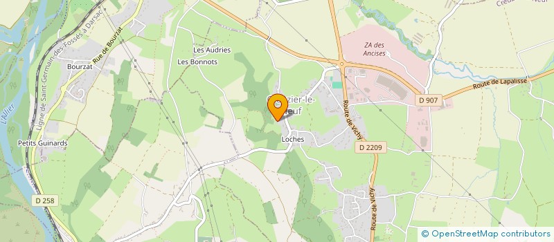 localisation de l'entreprise MONSIEUR SEBASTIEN ALLEYRAT à CREUZIER-LE-NEUF