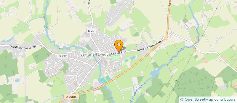 localisation de l'entreprise MONSIEUR SEBASTIEN AMALLA  SAVIGNE-L'EVEQUE