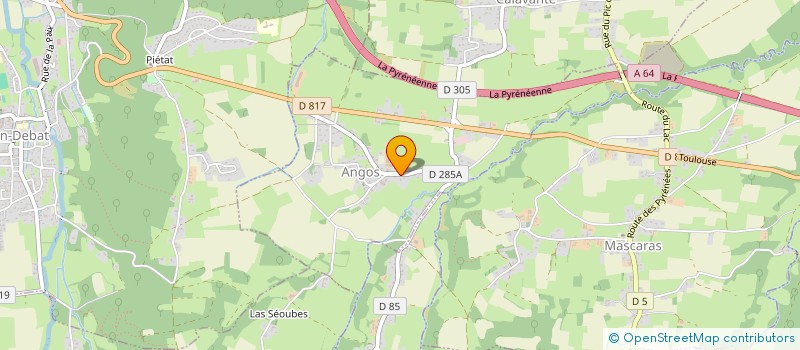 localisation de l'entreprise MONSIEUR SEBASTIEN AMARE  ANGOS