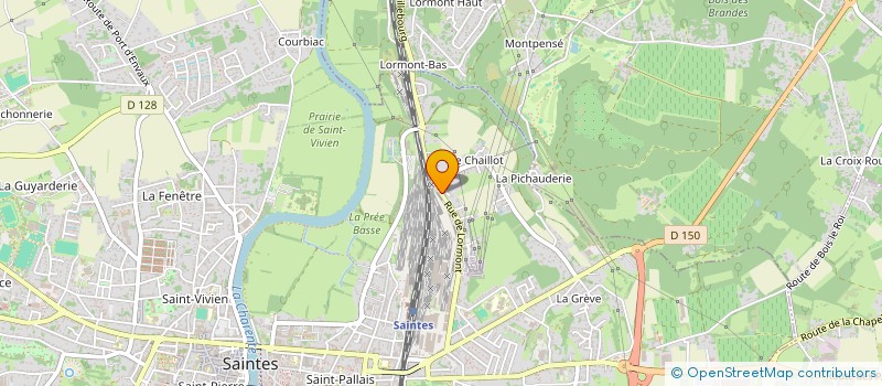 localisation de l'entreprise MONSIEUR SEBASTIEN ANDREO  SAINTES