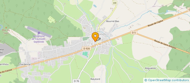 localisation de l'entreprise MONSIEUR SEBASTIEN ANDURAND  SEPTFONDS