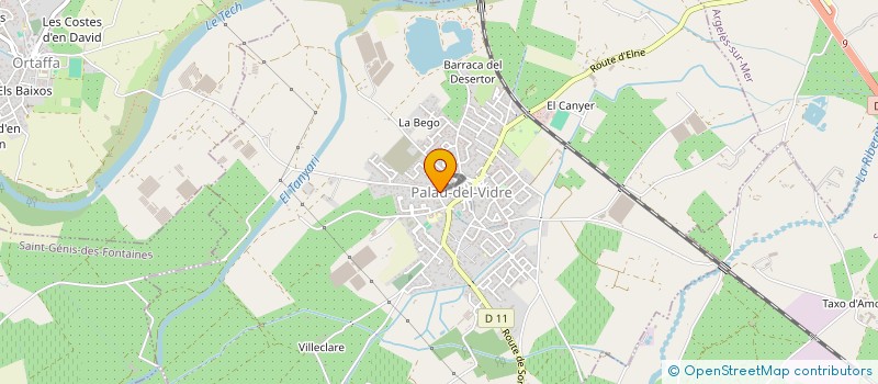 localisation de l'entreprise MONSIEUR SEBASTIEN ANTIN  PALAU-DEL-VIDRE