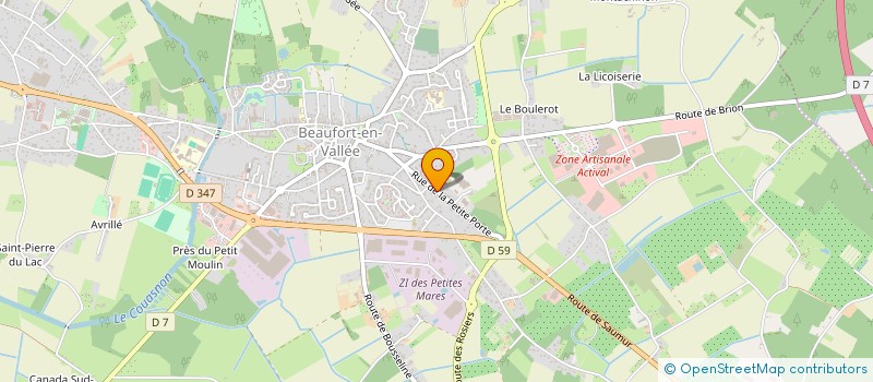 localisation de l'entreprise MONSIEUR SEBASTIEN ARBOUYS  BEAUFORT-EN-ANJOU