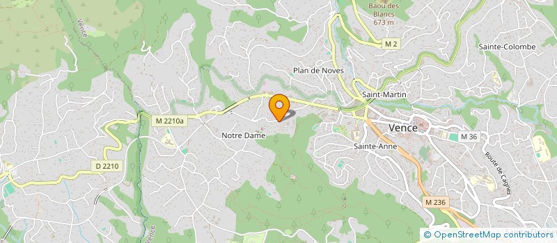 localisation de l'entreprise MONSIEUR SEBASTIEN ARDOUIN-DUMAZET à VENCE