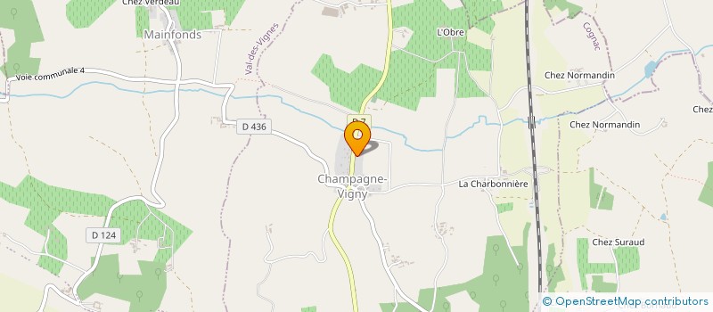 localisation de l'entreprise MONSIEUR SEBASTIEN ARMAND à CHAMPAGNE-VIGNY