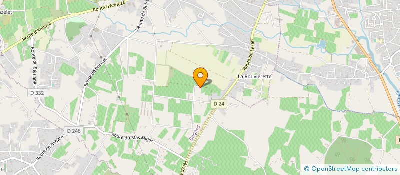 localisation de l'entreprise MONSIEUR SEBASTIEN ARNAUD  BAGARD