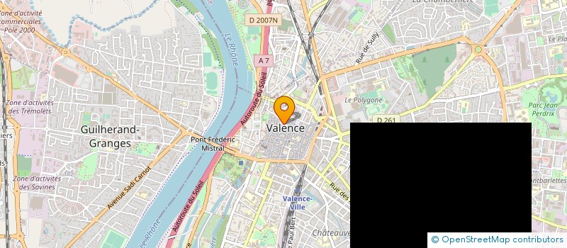 localisation de l'entreprise MONSIEUR SEBASTIEN ARNAUD à VALENCE
