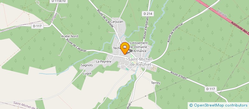 localisation de l'entreprise MONSIEUR SEBASTIEN ARNAUD  SAINT-MICHEL-DE-RIEUFRET