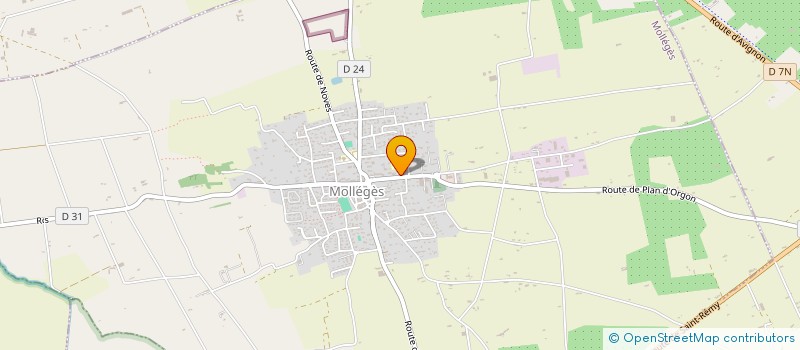 localisation de l'entreprise MONSIEUR SEBASTIEN ARQUIER  MOLLEGES