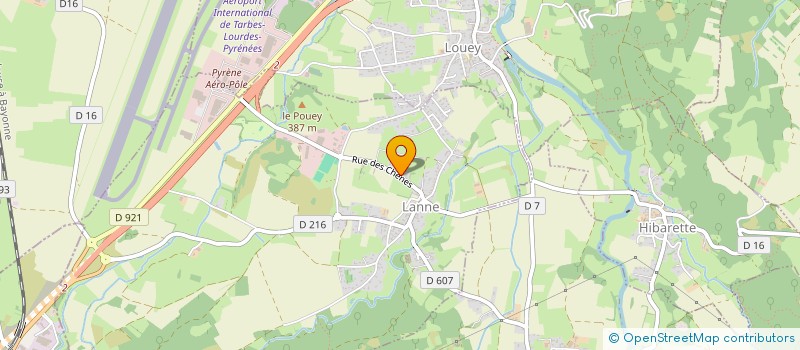 localisation de l'entreprise MONSIEUR SEBASTIEN ARRIEUDARRE  LANNE