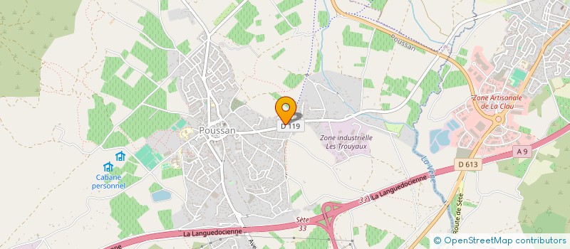 localisation de l'entreprise MONSIEUR SEBASTIEN ARRIGO  POUSSAN